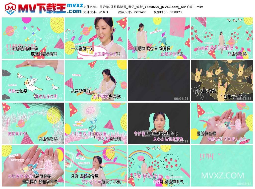 吴若希-只想你记得_粤语_流行_YE600220